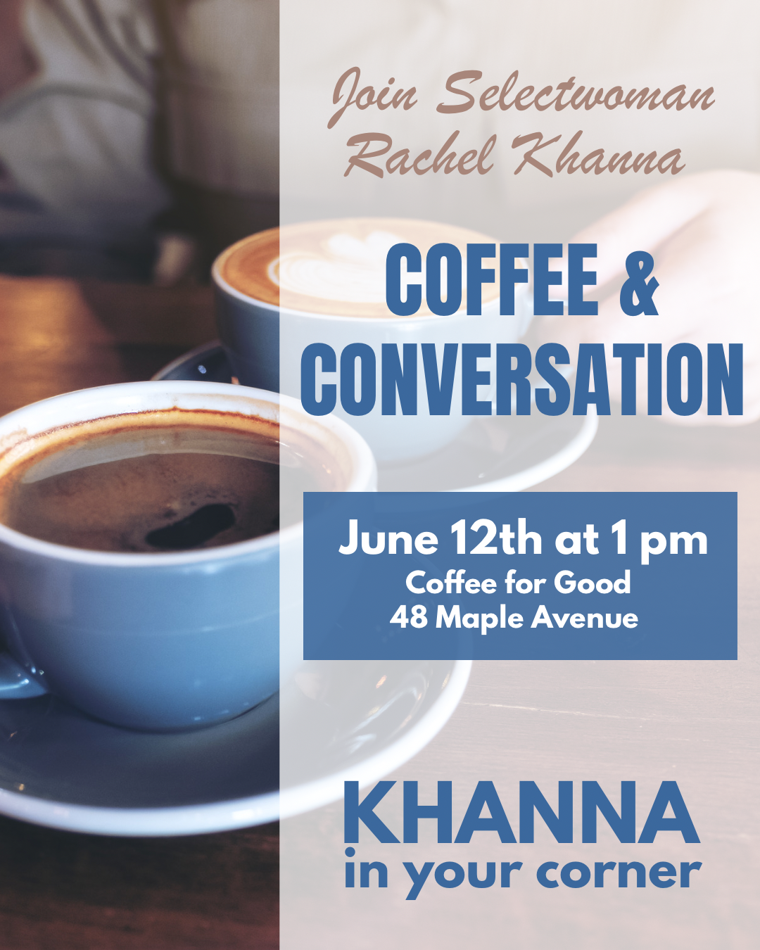 Coffee with Selectwoman Rachel Khanna